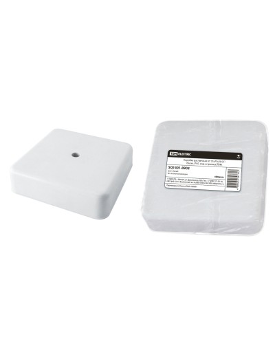Коробка КР 75х75х20 ОП белая, IP40 (SQ1401-0903). Распаячная коробка. TDM ЕLECTRIC в Волгограде