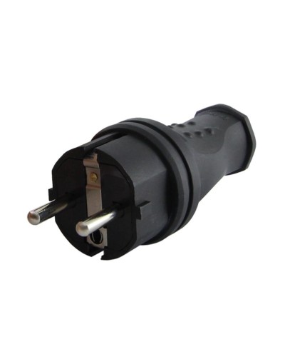 Вилка прямая 2Р+РЕ 16А 250В IP44 (SQ0612-0031). Вилка прямая каучук. TDM ЕLECTRIC в Волгограде
