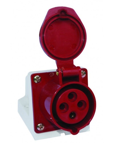 Розетка 124 стационарная 3Р+РЕ 32А 380В IP44 (SQ0602-0005). Розетка. TDM ЕLECTRIC в Волгограде