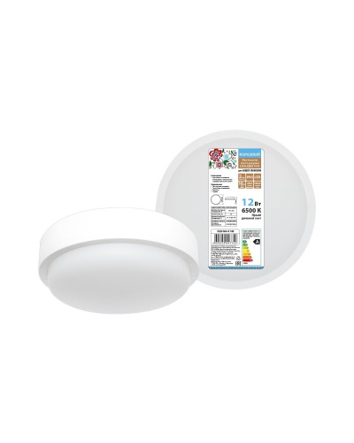 ДПП 3901 12Вт 6500К IP65 белый круг (SQ0366-0140). Светодиодный светильник LED. TDM ЕLECTRIC в Волгограде