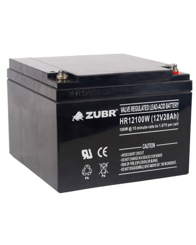 ZUBR HR 12100W (12V, 28Ah). Аккумулятор герметичный свинцово-кислотный. ZUBR в Волгограде