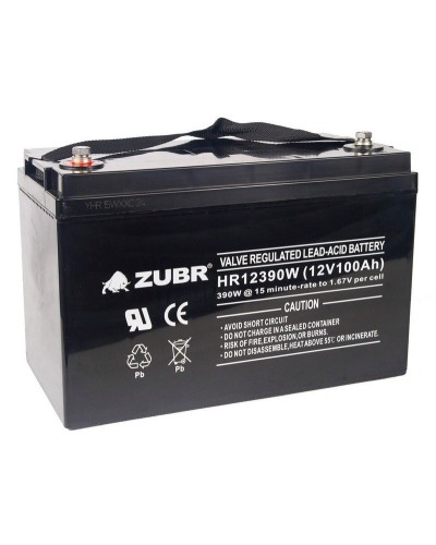 ZUBR HR 12390W (12V, 110Ah). Аккумулятор герметичный свинцово-кислотный. ZUBR в Волгограде