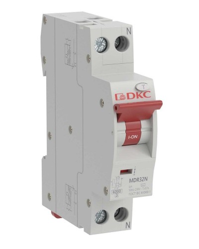 YON max MDR, 1P+N, 10mA, 32A, 6kA, А (MDR32N-1N1C32-A). Компактный автоматический выключатель дифференциального тока. ДКС в Волгограде