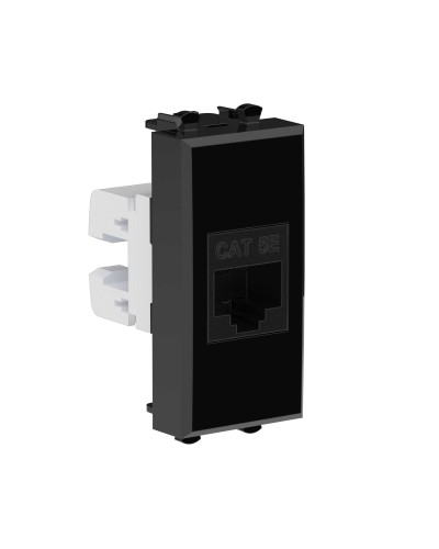 Розетка RJ-45, кат.5E, Avanti, 1 модуль, черный квадрат (4402661): Розетка компьютерная модульная в Волгограде