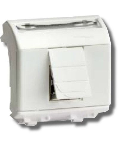Розетка RJ-45 Brava 2 модуля белая (76450B): Розетка компьютерная с двумя разъёмами в Волгограде