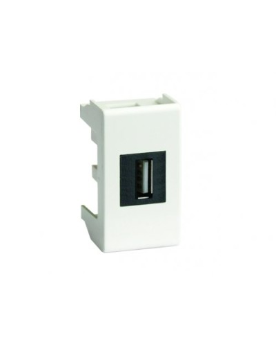 Розетка USB 2.0 Brava 1 модуль слоновая кость (75200S): Розетка USB в Волгограде