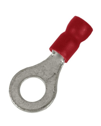 Наконечник НКИ 0,25-1,5 М4 (D4,3мм) с отверстием под винт (100 шт) (2A4P-EE-PVC). Наконечник с отверстием под винт и изолированным фланцем ПВХ. ДКС в Волгограде