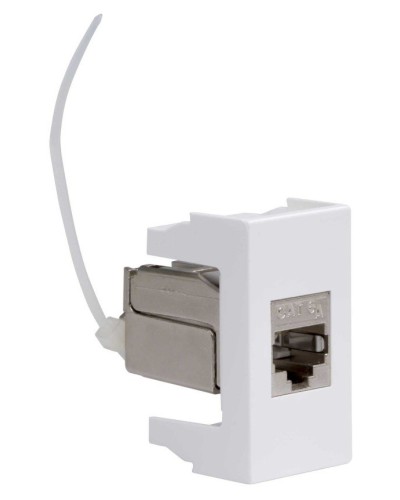 Розетка RJ-45 Viva 1 модуль кат.6A белая (45078). Розетка компьютерная экранированная с одним разъёмом. ДКС в Волгограде