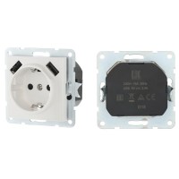 Розетка с з/к + 2xUSB разъема, 2А, белый LK60 (868004-1). Розетка. Экопласт