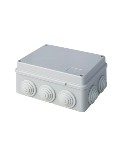 Коробка JBS150 150х110х70, 10 вых., 8P (0,15...2,5мм²) серая (43019HF-GR). Коробка монтажная, огнестойкая, без галогена. Экопласт в Волгограде