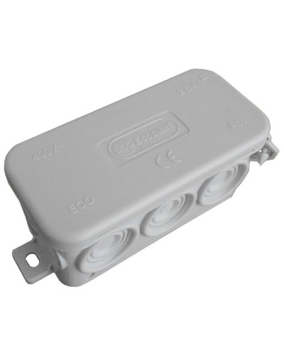 Коробка JBL090 90х42х40, 10вых., 4P (0,15…2,5мм²) серая (43154HF-GR). Коробка монтажная, огнестойкая, без галогена. Экопласт в Волгограде