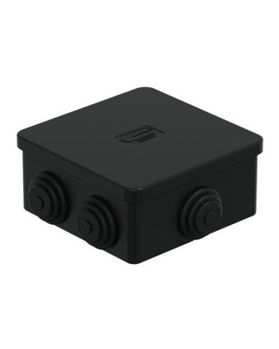 Коробка JBS080 85х85х50, 6 вых., IP44, чёрная (44066BL-1). Коробка монтажная. Экопласт в Волгограде