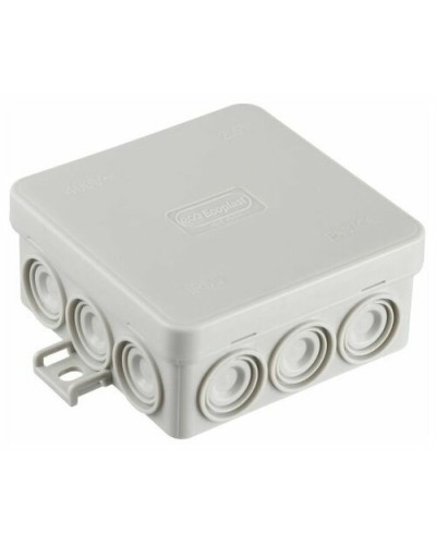 Коробка JBL085 85х85х38, 12 вых., 6P (0,15...2,5мм²) серая (43255HF-GR). Коробка монтажная, огнестойкая, без галогена. Экопласт в Волгограде