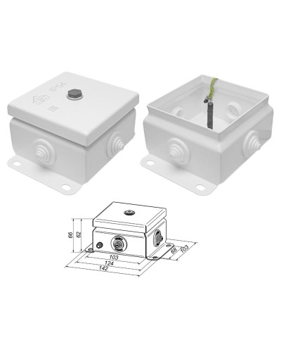 КМ IP55-1010 (без DIN рейки). Коробка монтажная электротехническая. Гефест в Волгограде