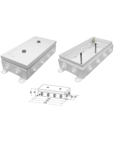 КМ IP55-1224. Коробка монтажная электротехническая. Гефест в Волгограде