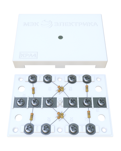KRA-4 300 Om white (MEC42103). Коробка на 4 абонента. МЭК-Электрика в Волгограде