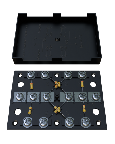KRA-4 75 Om black (MEC42102). Коробка на 4 абонента. МЭК-Электрика в Волгограде