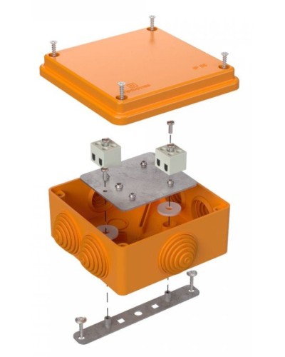 Коробка огнестойкая 100х100х50 (40-0300-FR2.5-4). Коробка огнестойкая для открытой установки. Промрукав в Волгограде