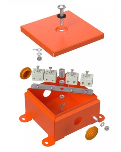 Коробка металлическая огнестойкая 110х110х65 (70-0360-FR2.5-4). Коробка металлическая огнестойкая. Промрукав в Волгограде