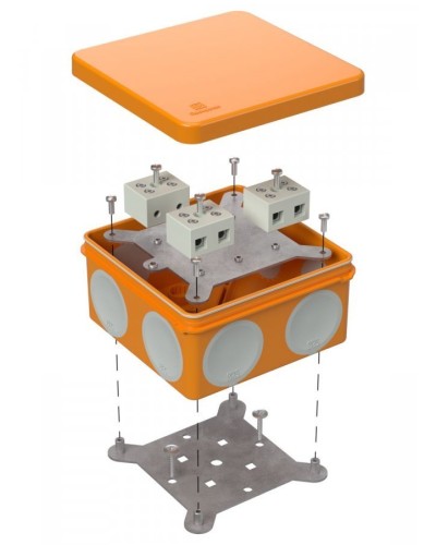 Коробка огнестойкая 100х100х50 (60-0300-FR10.0-6). Коробка огнестойкая для открытой установки. Промрукав в Волгограде