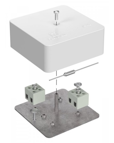 Коробка огнестойкая 75х75х30 (40-0450-FR1.5-4-П). Коробка огнестойкая для открытой установки. Промрукав в Волгограде