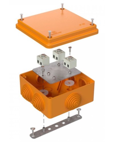 Коробка огнестойкая 100х100х50 (40-0300-FR2.5-6). Коробка огнестойкая для открытой установки. Промрукав в Волгограде