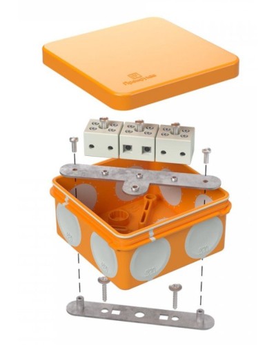 Коробка огнестойкая 60-0210-FR6.0-6 Е15-Е120 80х80х40. Коробка огнестойкая для открытой установки. Промрукав в Волгограде