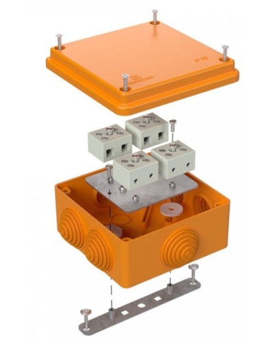 Коробка огнестойкая 100х100х50 для о/п (40-0300-FR2.5-8). Коробка огнестойкая для открытой установки. Промрукав в Волгограде