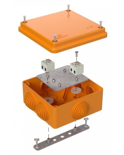 Коробка огнестойкая 100х100х50 (40-0300-FR1.5-4). Коробка огнестойкая для открытой установки. Промрукав в Волгограде