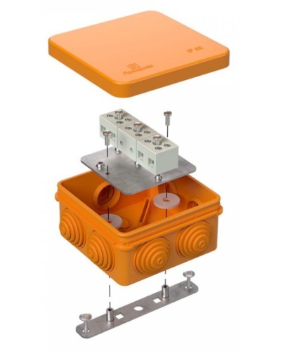 Коробка огнестойкая 80х80х40 (40-0210-FR2.5-6). Коробка огнестойкая для открытой установки. Промрукав в Волгограде
